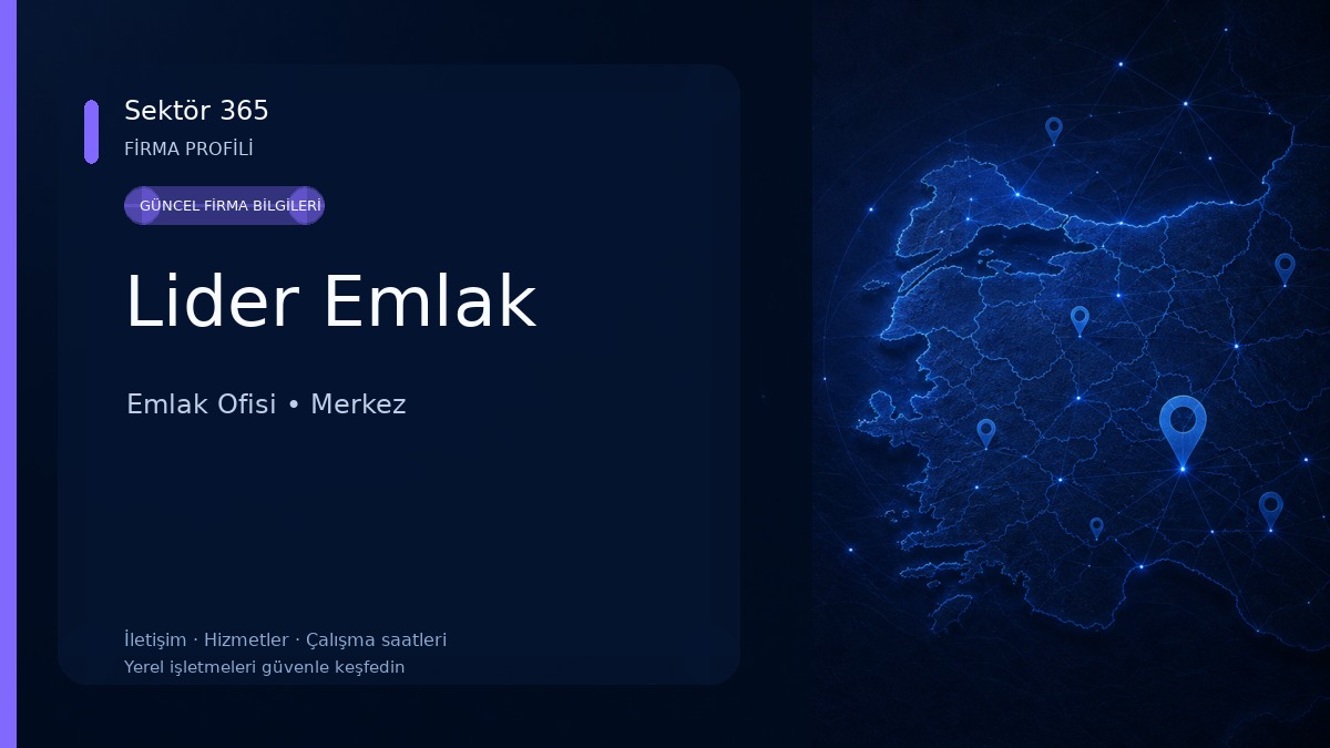 Lider Emlak Emlak Ofisi