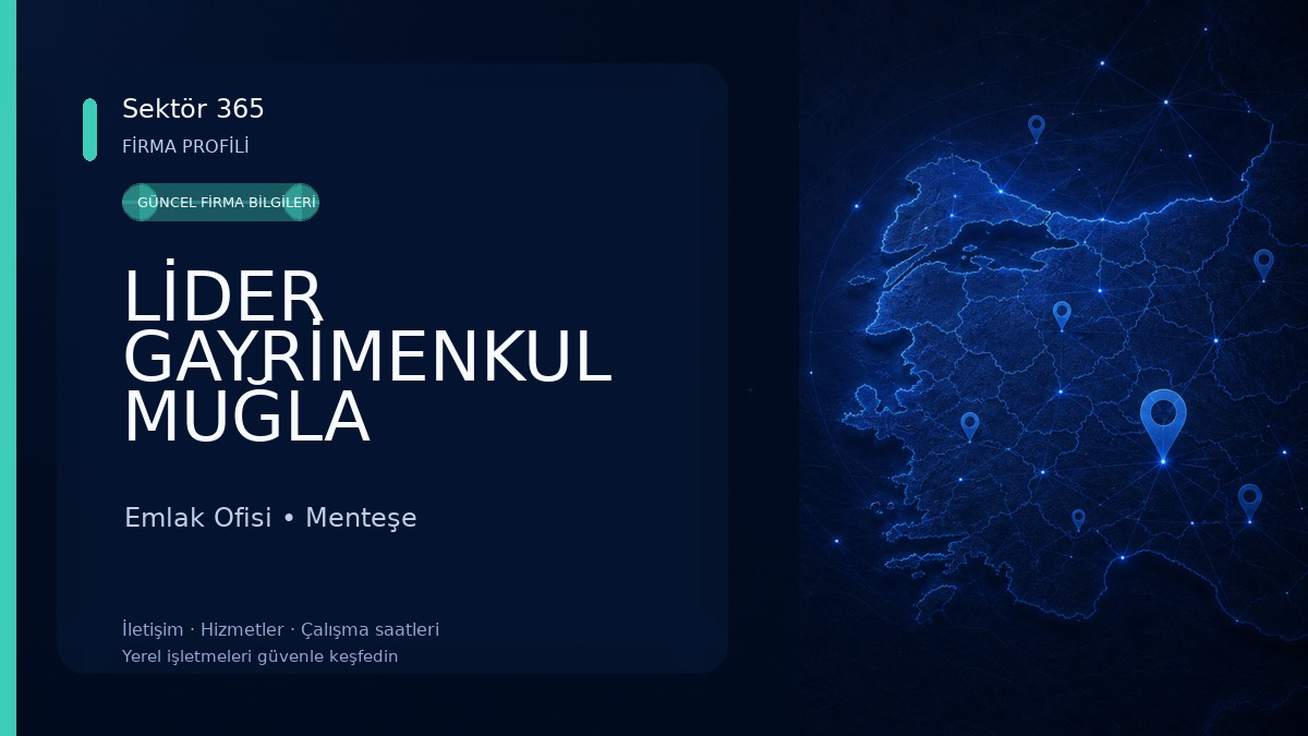 LİDER GAYRİMENKUL MUĞLA