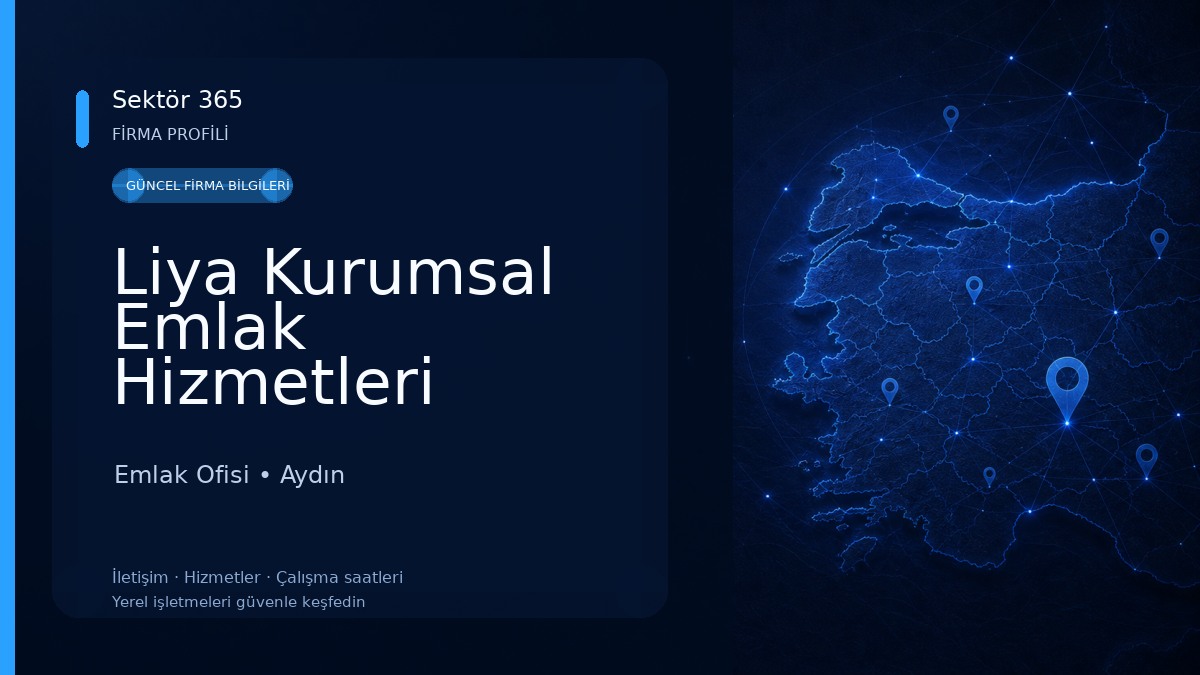 Liya Kurumsal Emlak Hizmetleri Serkan SARIKAYA Emlak Ofisi