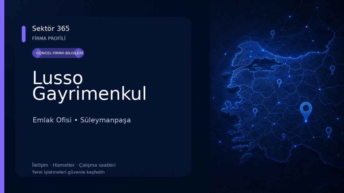 Lusso Gayrimenkul Emlak Ofisi