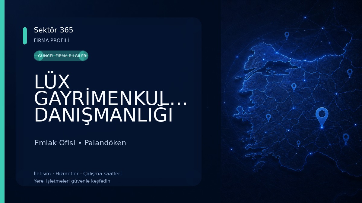 LÜX GAYRİMENKUL&YATIRIM DANIŞMANLIĞI Emlak Ofisi