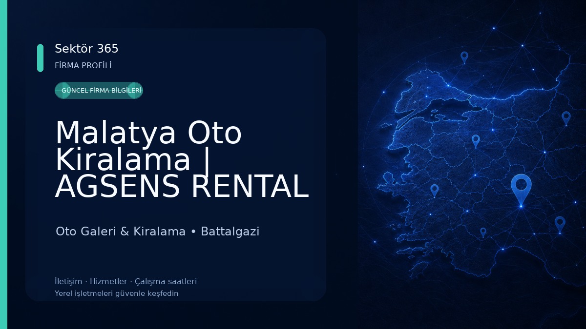 Malatya Oto Kiralama | AGSENS RENTAL 