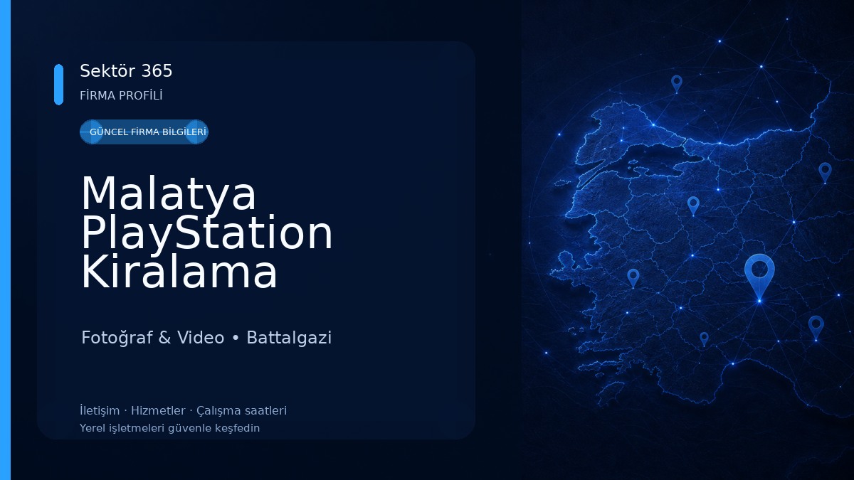 Malatya PlayStation Kiralama Hizmetleri 