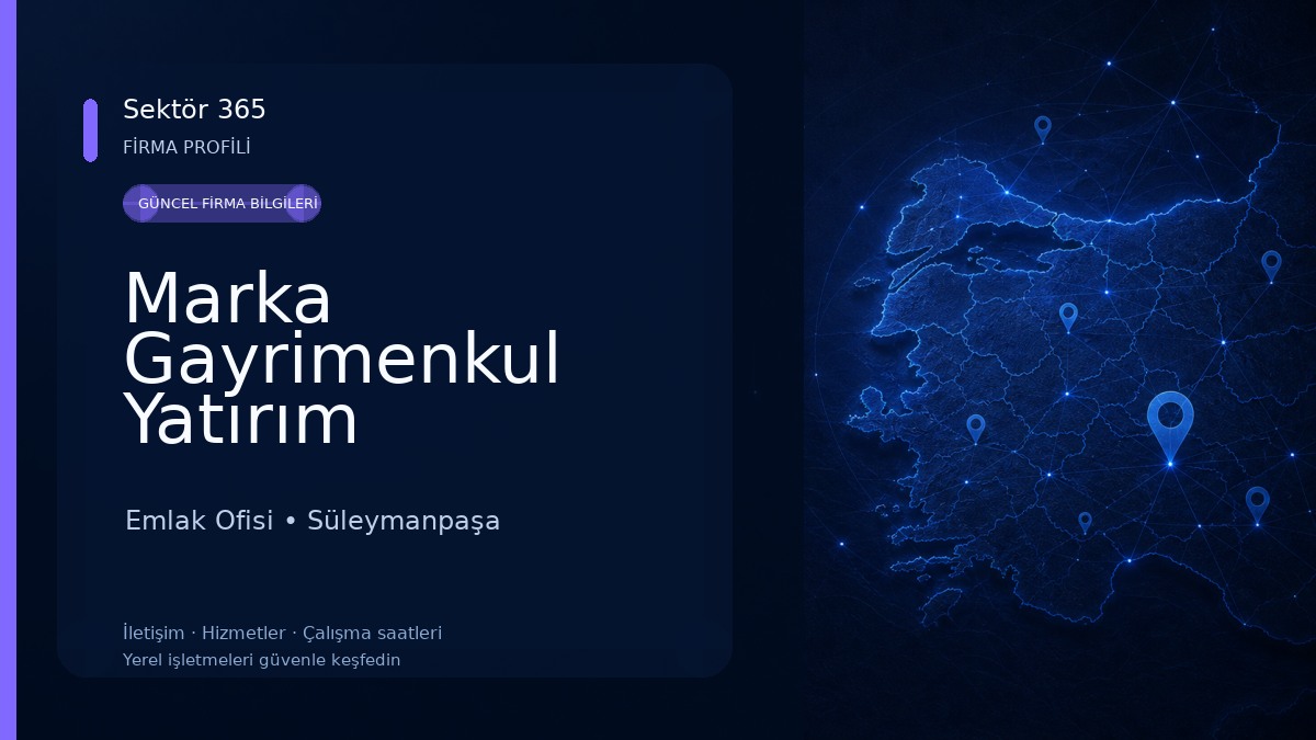 Marka Gayrimenkul Yatırım Danışmanlığı