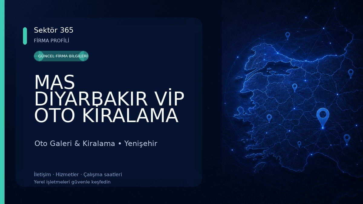MAS DİYARBAKIR VİP OTO KİRALAMA TRANSFER 