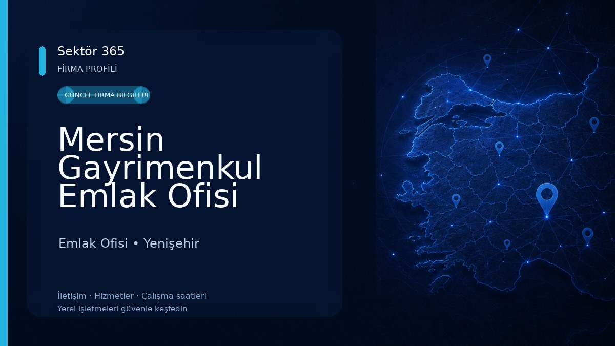 Mersin Gayrimenkul Emlak Ofisi Emlak Ofisi