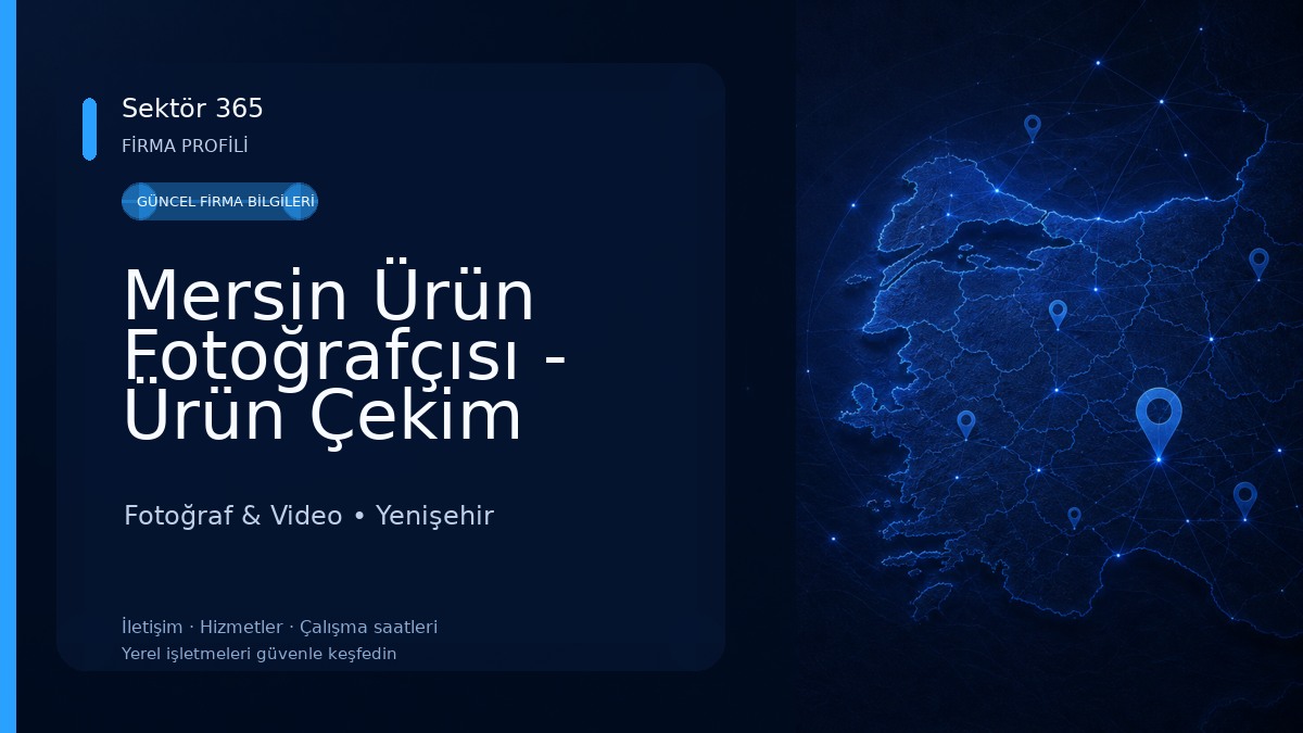Mersin Ürün Fotoğrafçısı - Ürün Çekim Stüdyosu
