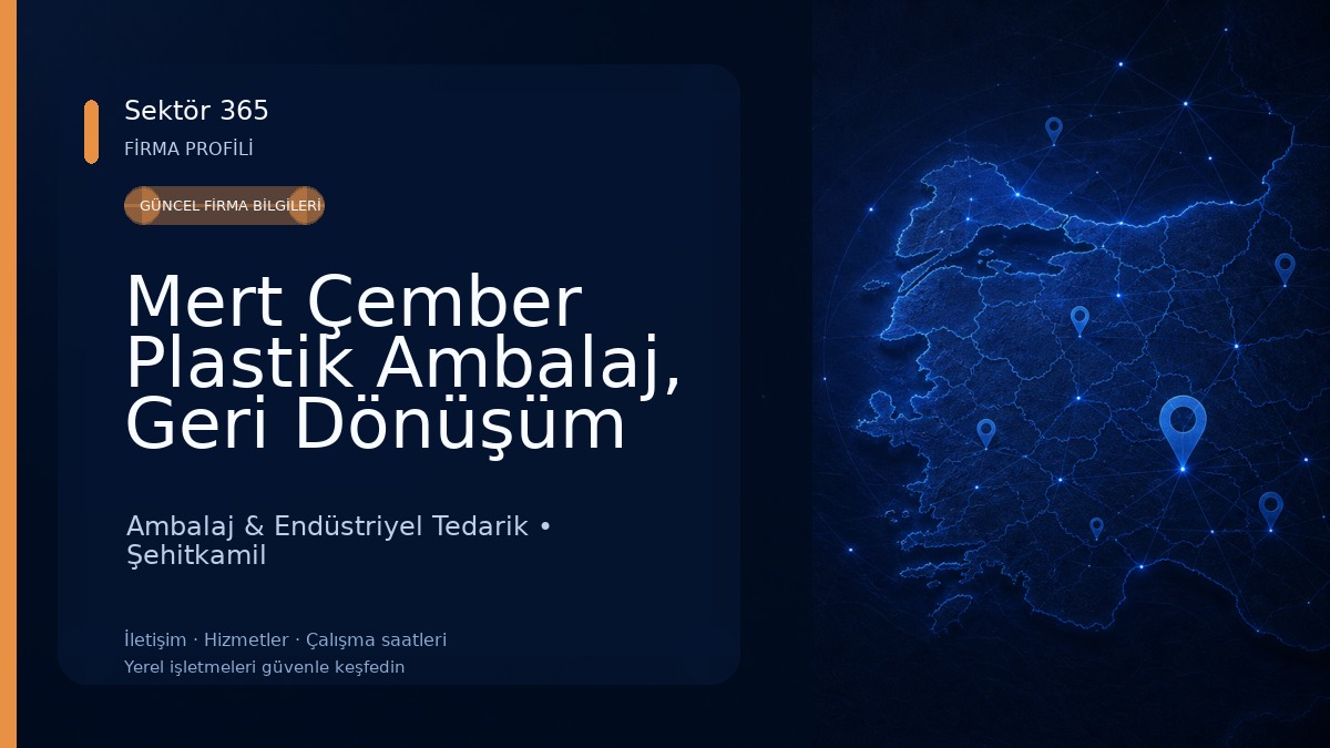 Mert Çember Plastik Ambalaj, Geri Dönüşüm ve Makine San. Ve Tic. Ltd. Şti. Ambalaj & Endüstriyel Tedarik
