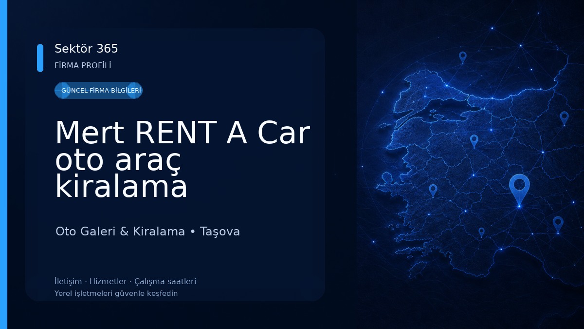 Mert RENT A Car oto araç kiralama Oto Galeri & Kiralama
