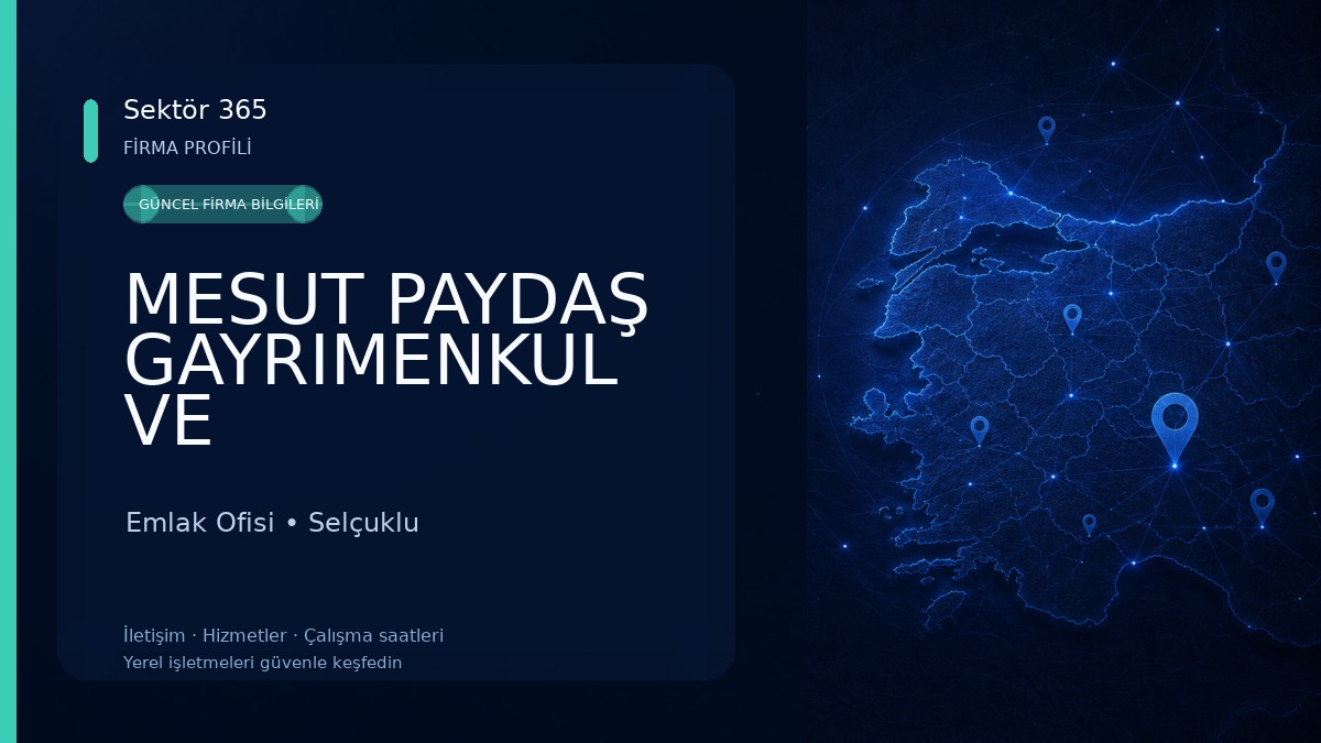 MESUT PAYDAŞ GAYRIMENKUL VE DANIŞMANLIK