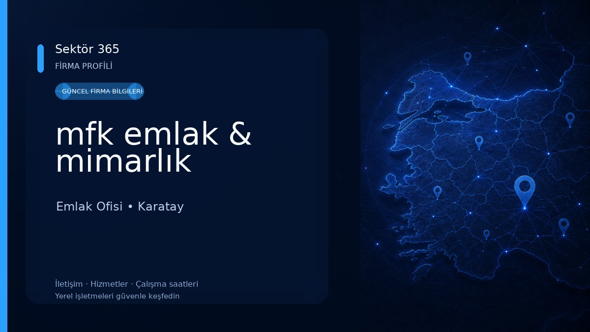 mfk emlak & mimarlık Emlak Ofisi