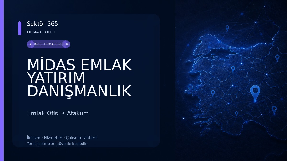 MİDAS EMLAK YATIRIM DANIŞMANLIK SAMSUN ŞB. Emlak Ofisi