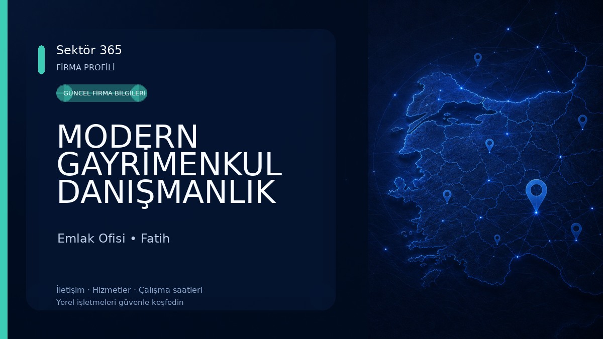 MODERN GAYRİMENKUL DANIŞMANLIK HİZMETLERİ