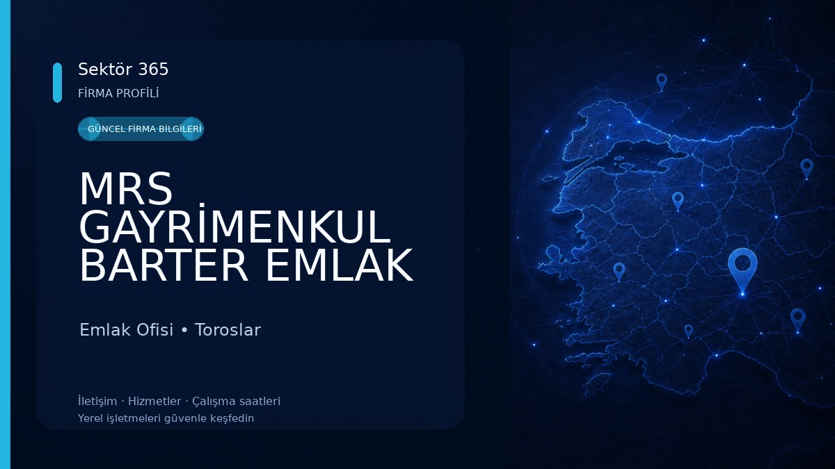 MRS GAYRİMENKUL BARTER EMLAK OFİSİ