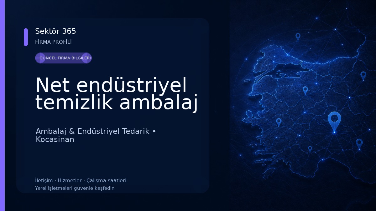 Net endüstriyel temizlik ambalaj Ambalaj & Endüstriyel Tedarik