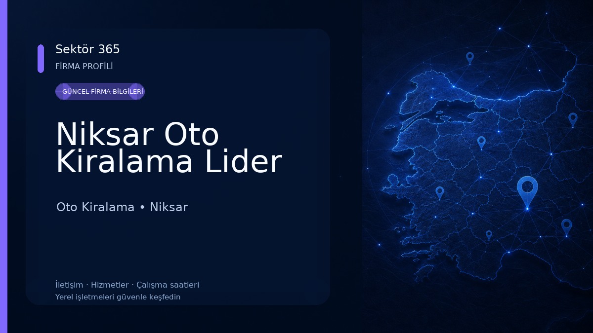 Niksar Oto Kiralama Lider 