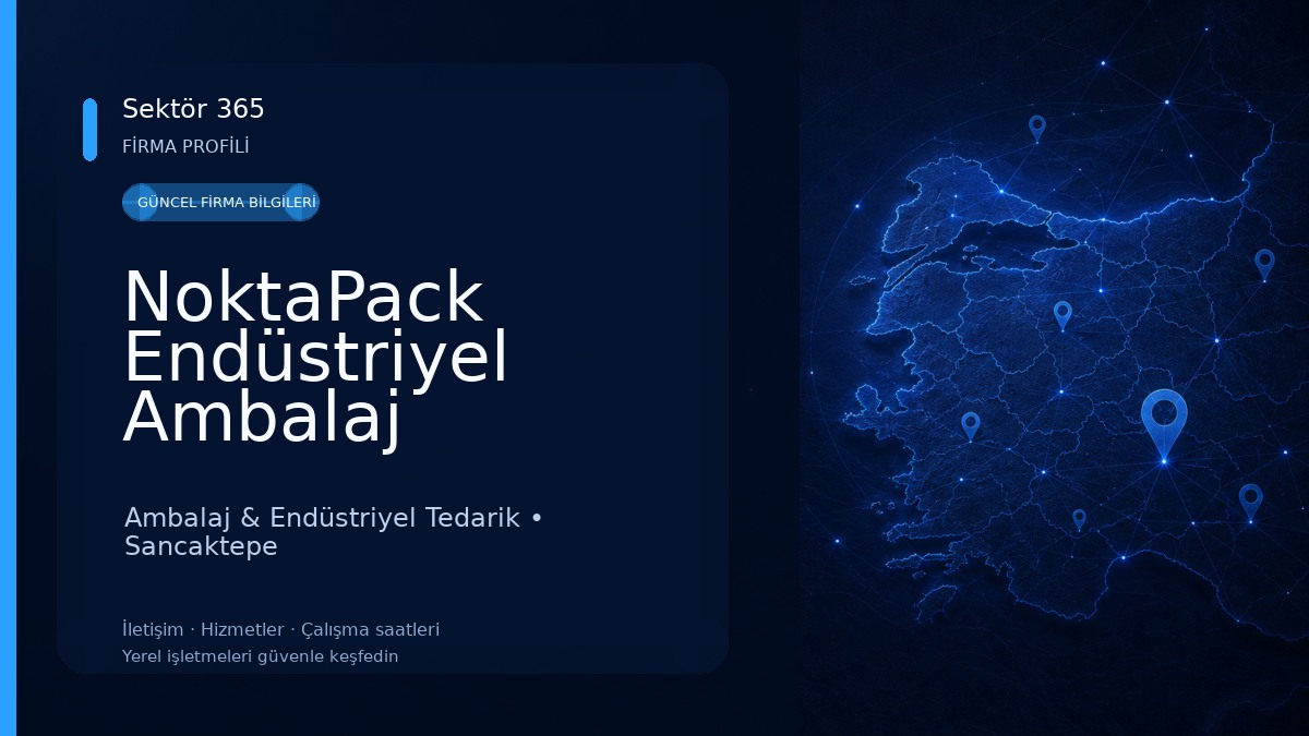 NoktaPack Endüstriyel Ambalaj Sistemleri Ambalaj & Endüstriyel Tedarik