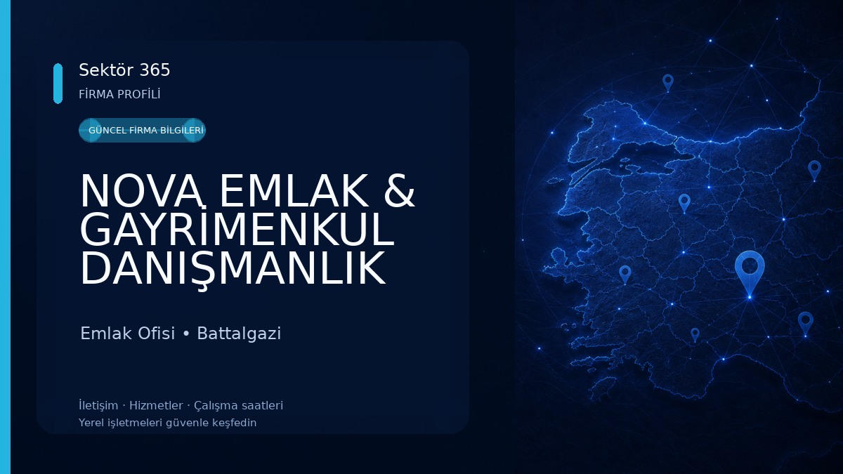 NOVA EMLAK & GAYRİMENKUL DANIŞMANLIK Emlak Ofisi