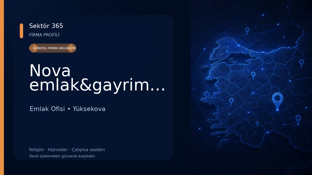 Nova emlak&gayrimenkul Emlak Ofisi