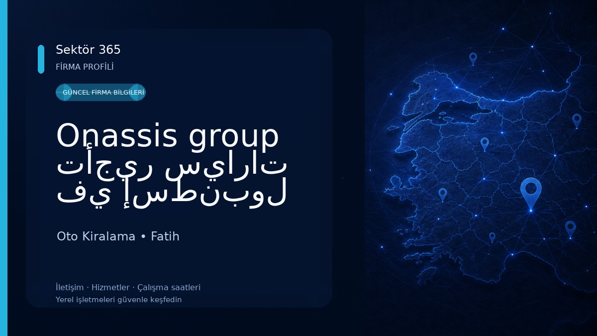 Onassis group تأجير سيارات في إسطنبول
