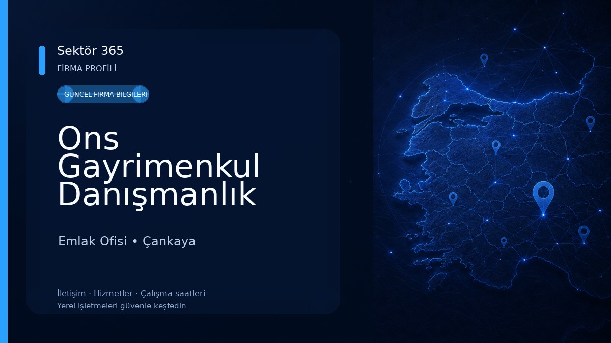 Ons Gayrimenkul Danışmanlık Emlak Ofisi