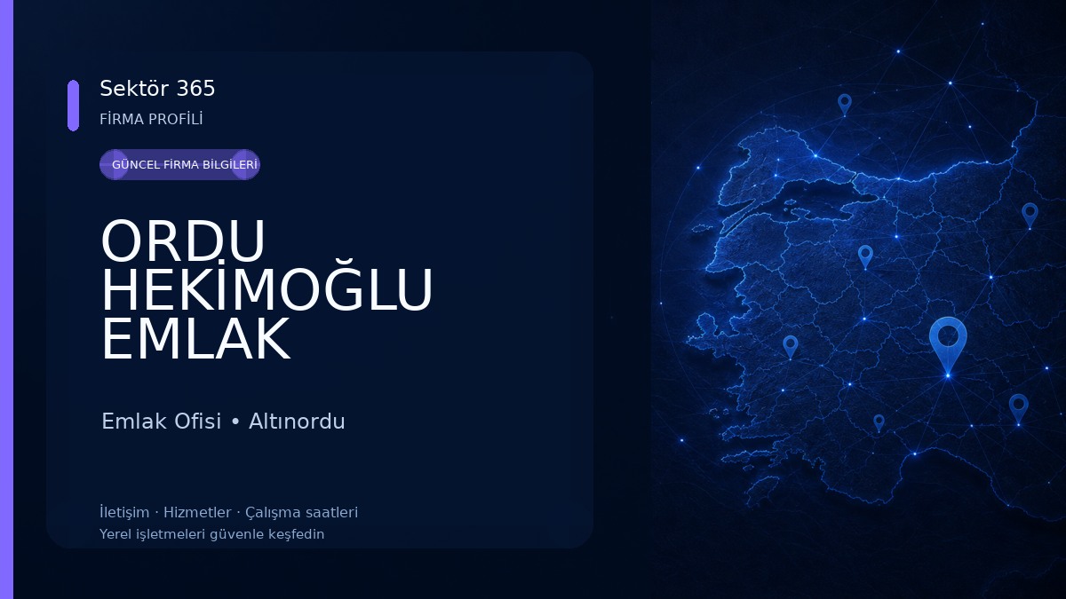 ORDU HEKİMOĞLU EMLAK Emlak Ofisi