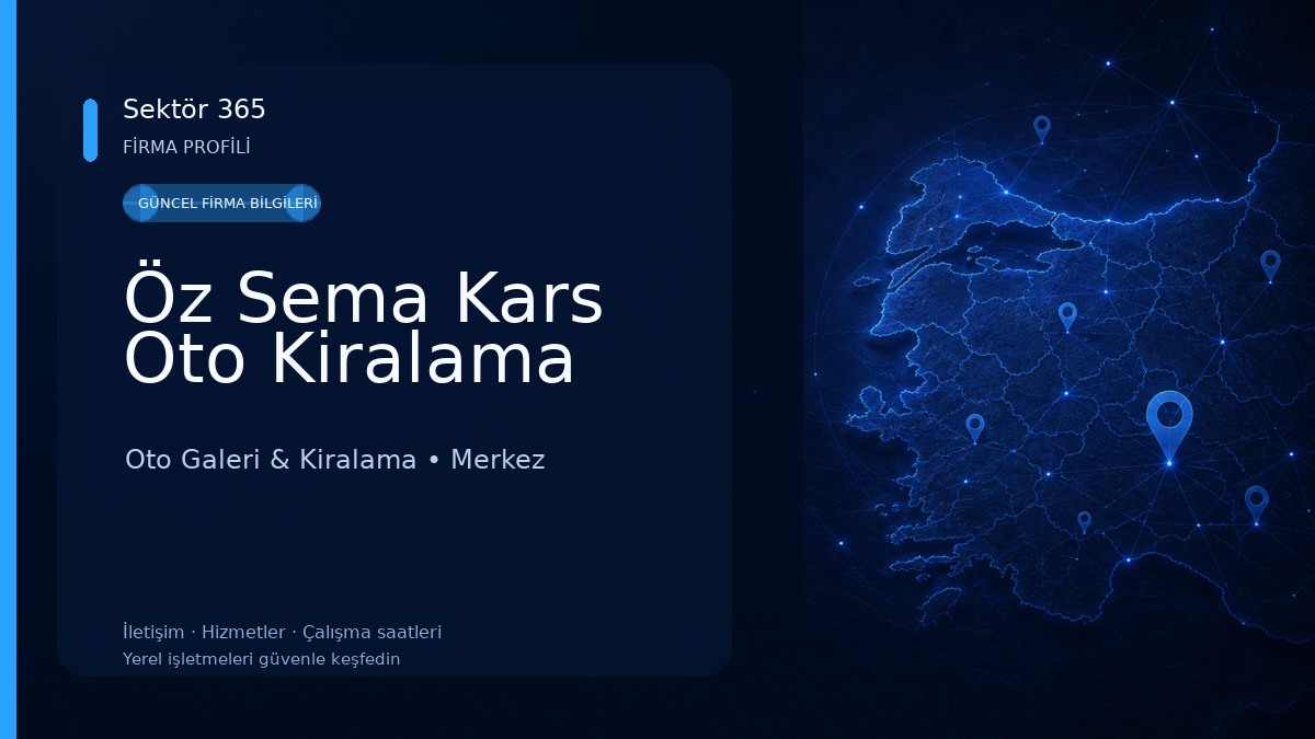 Öz Sema Kars Oto Kiralama