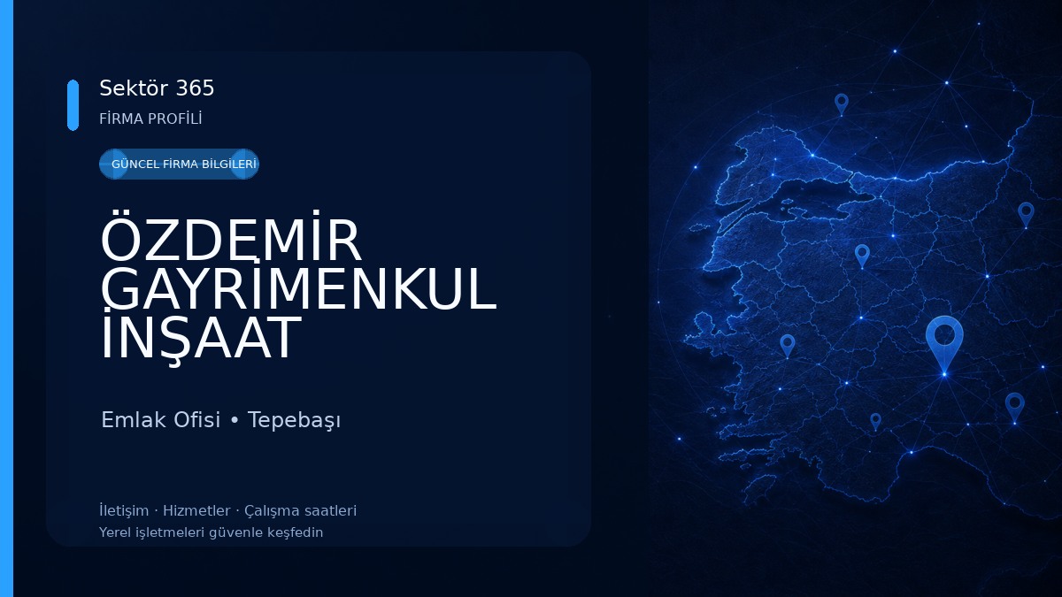 ÖZDEMİR GAYRİMENKUL İNŞAAT ESKİŞEHİR Emlak Ofisi