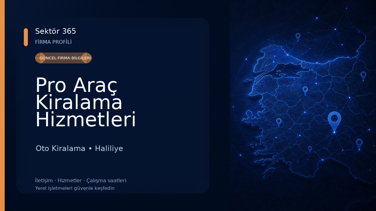 Pro Araç Kiralama Hizmetleri Oto Kiralama