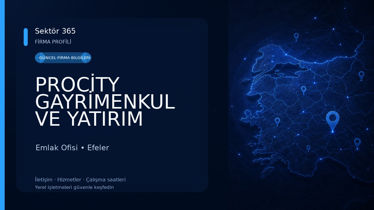 PROCİTY GAYRİMENKUL VE YATIRIM DANIŞMANLIĞI Emlak Ofisi