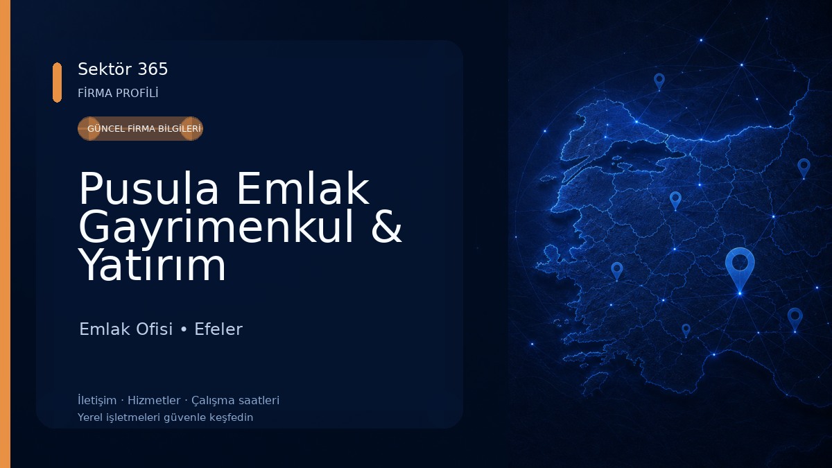 Pusula Emlak Gayrimenkul & Yatırım Danışmanlığı Emlak Ofisi