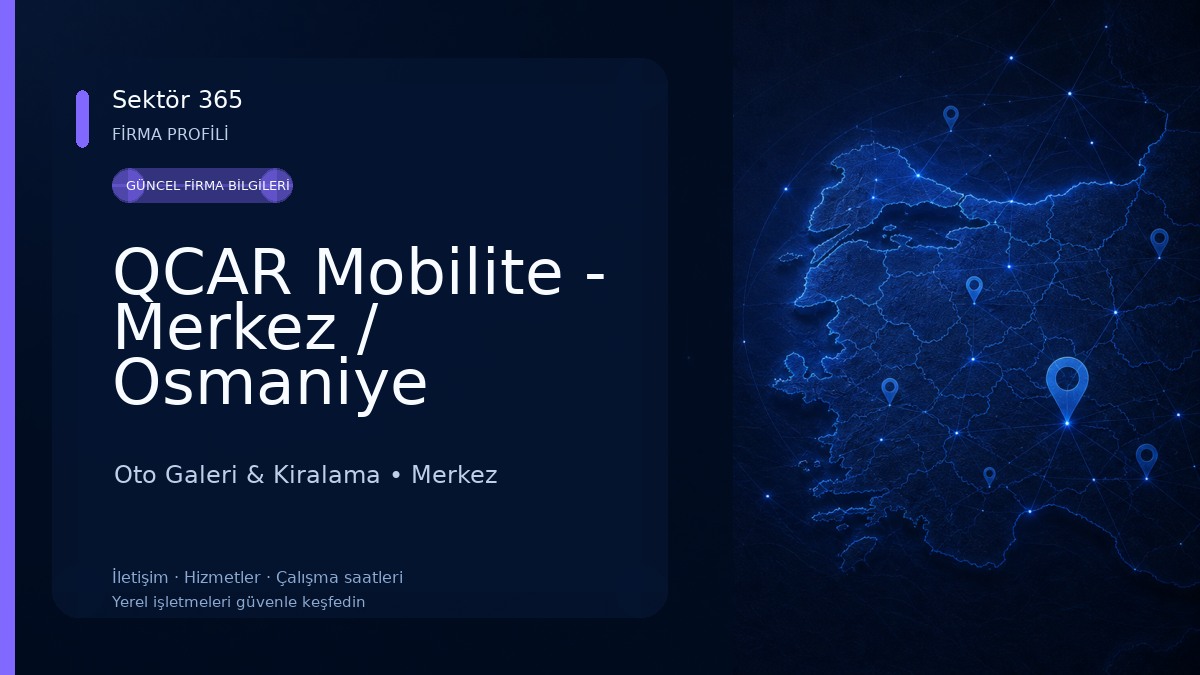 QCAR Mobilite - Merkez / Osmaniye