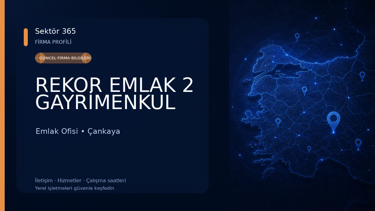 REKOR EMLAK 2 GAYRİMENKUL 