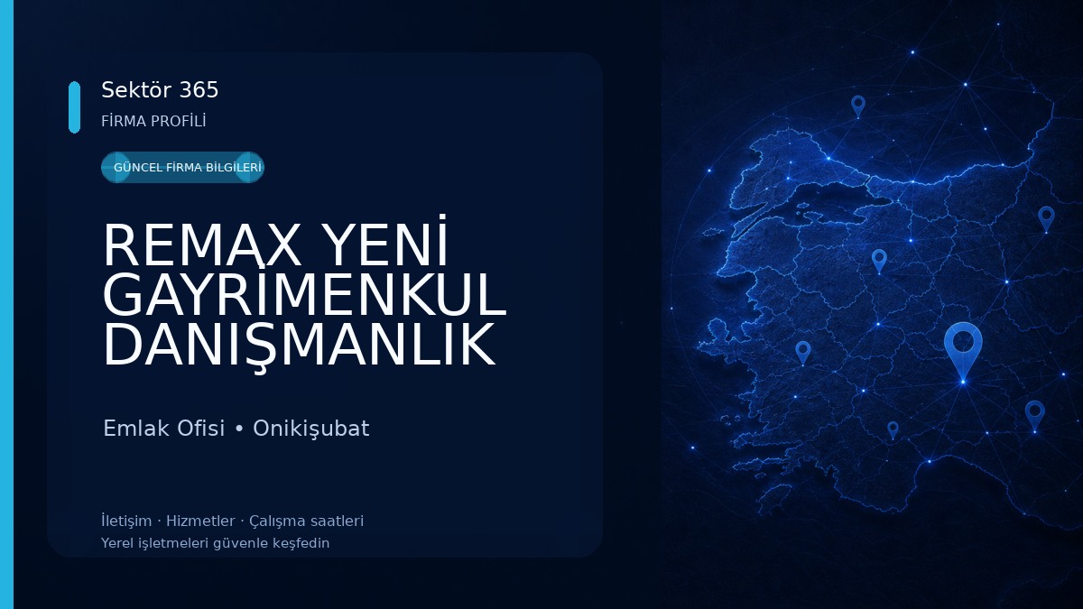 REMAX YENİ GAYRİMENKUL DANIŞMANLIK Emlak Ofisi