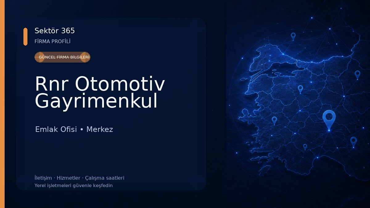 Rnr Otomotiv Gayrimenkul Emlak Ofisi
