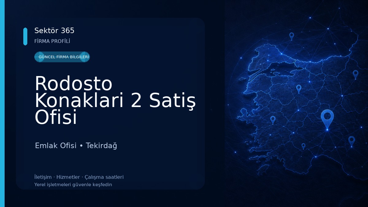 Rodosto Konaklari 2 Satiş Ofisi Emlak Ofisi