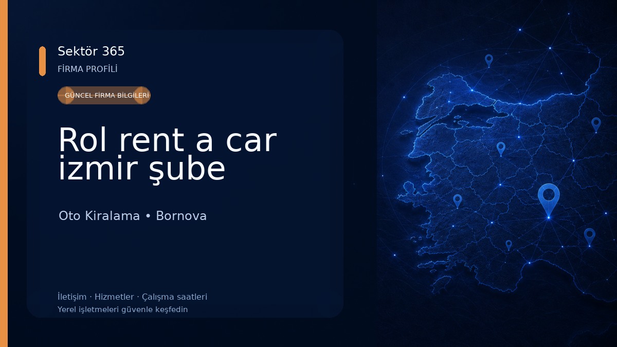 Rol rent a car izmir şube 
