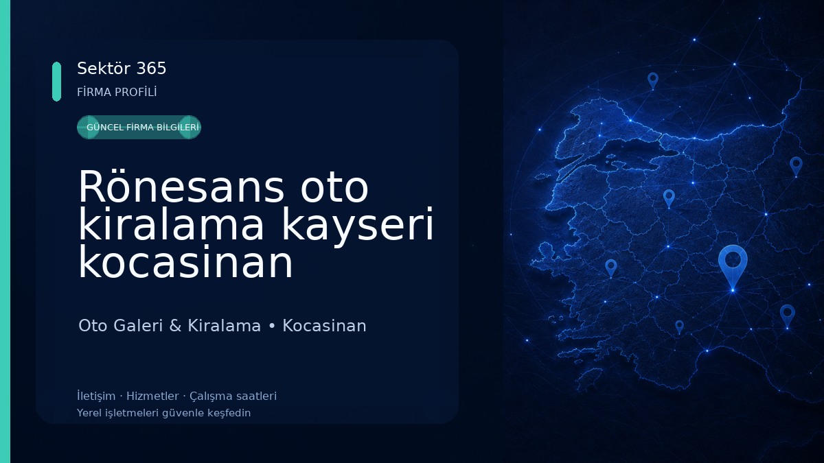 Rönesans oto kiralama kayseri kocasinan 