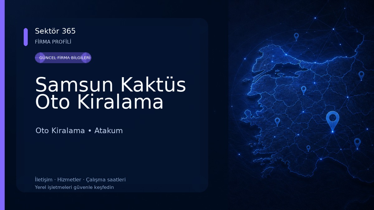 Samsun Kaktüs Oto Kiralama 