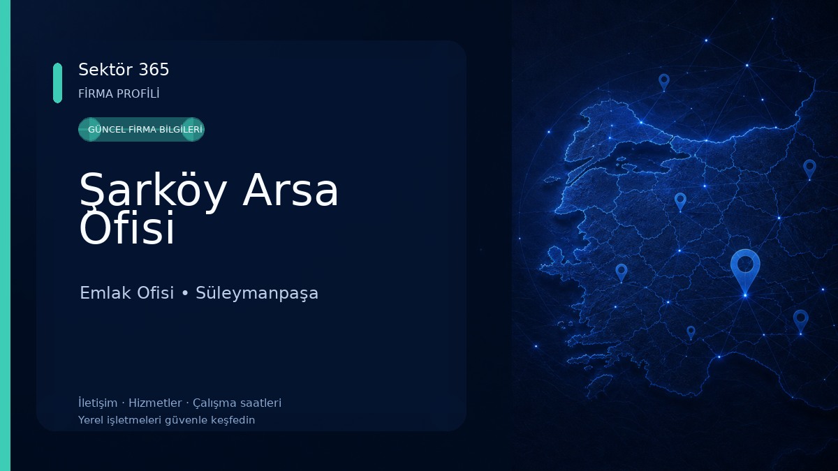 Şarköy Arsa Ofisi Emlak Ofisi