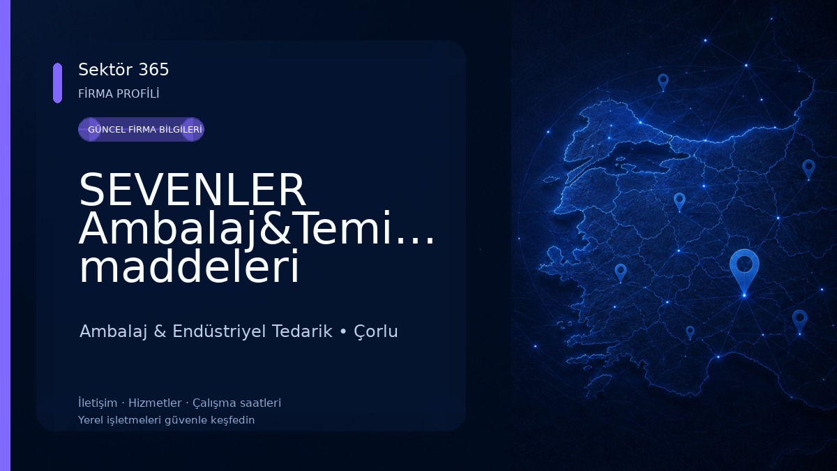 SEVENLER Ambalaj&Temizlik maddeleri Ambalaj & Endüstriyel Tedarik