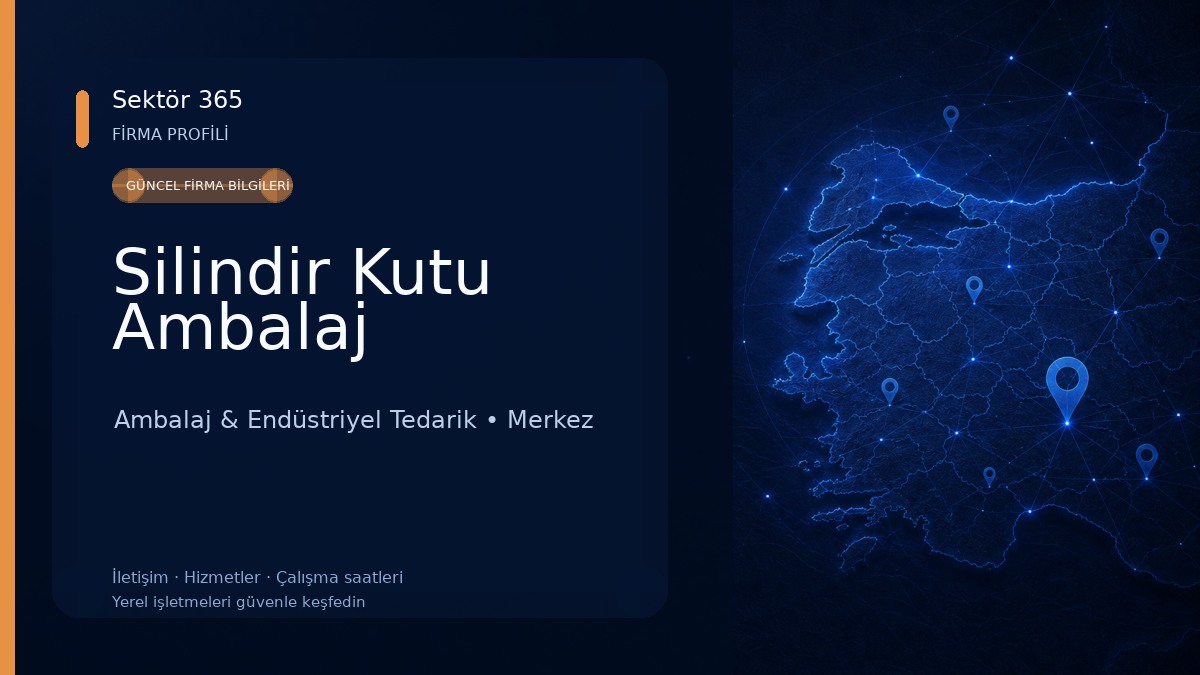 Silindir Kutu Ambalaj Ambalaj & Endüstriyel Tedarik