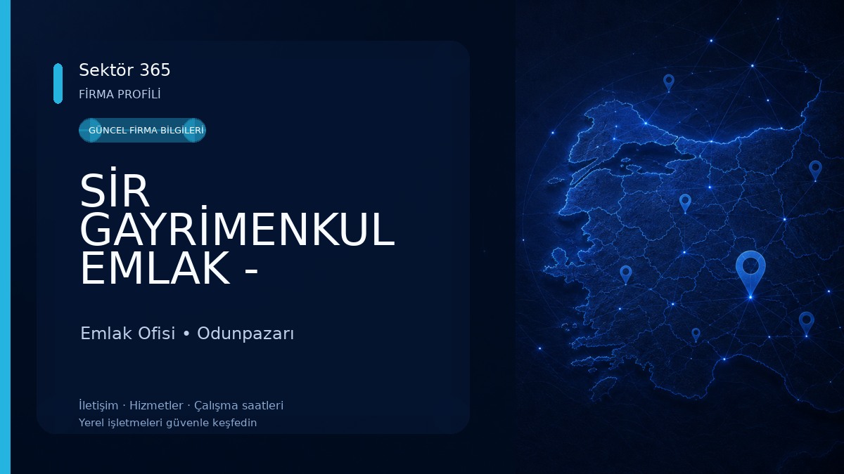 SİR GAYRİMENKUL EMLAK - DANIŞMANLIK