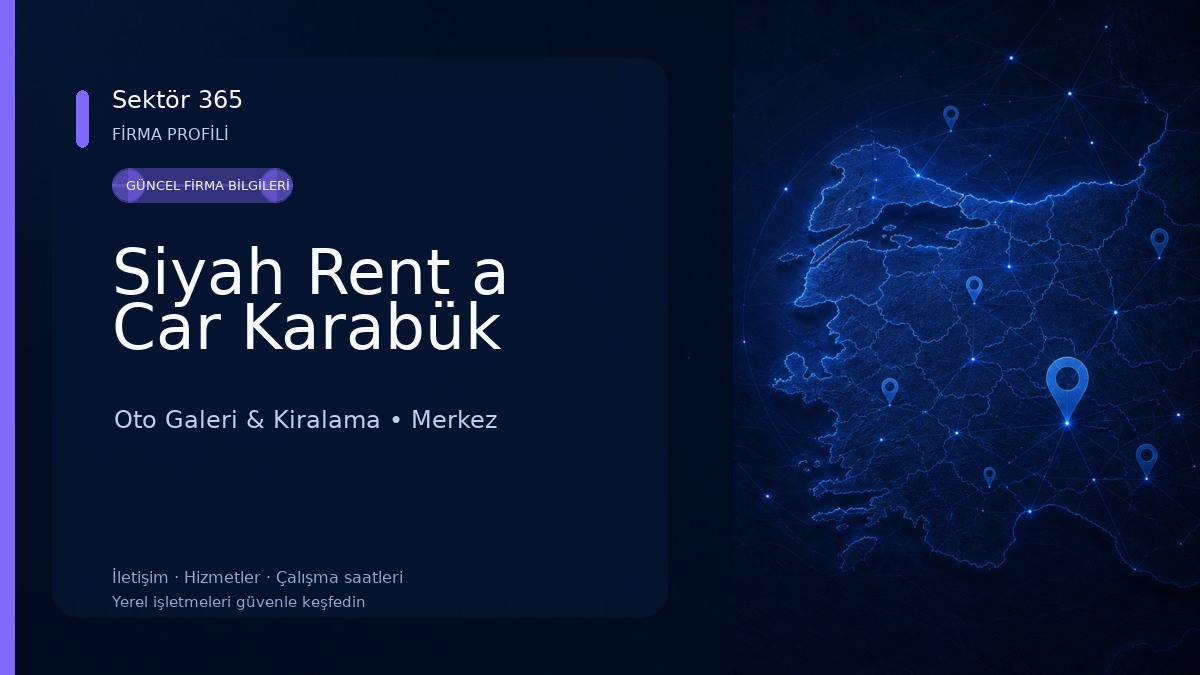 Siyah Rent a Car Karabük 