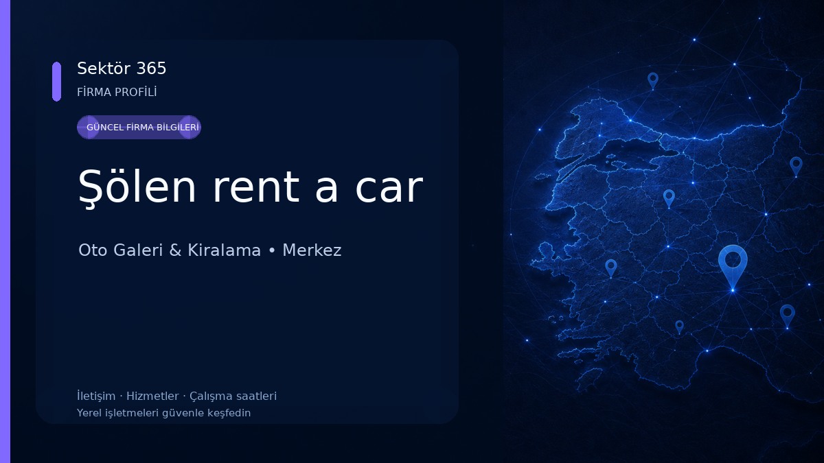Şölen rent a car Oto Galeri & Kiralama