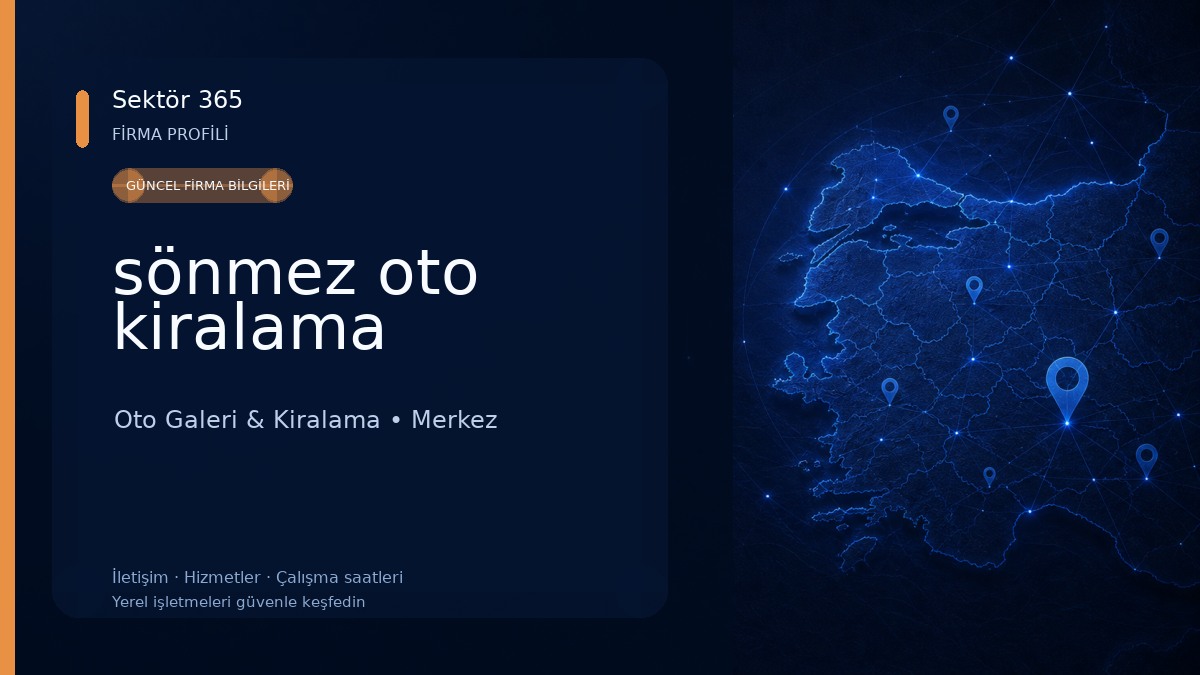 sönmez oto kiralama
