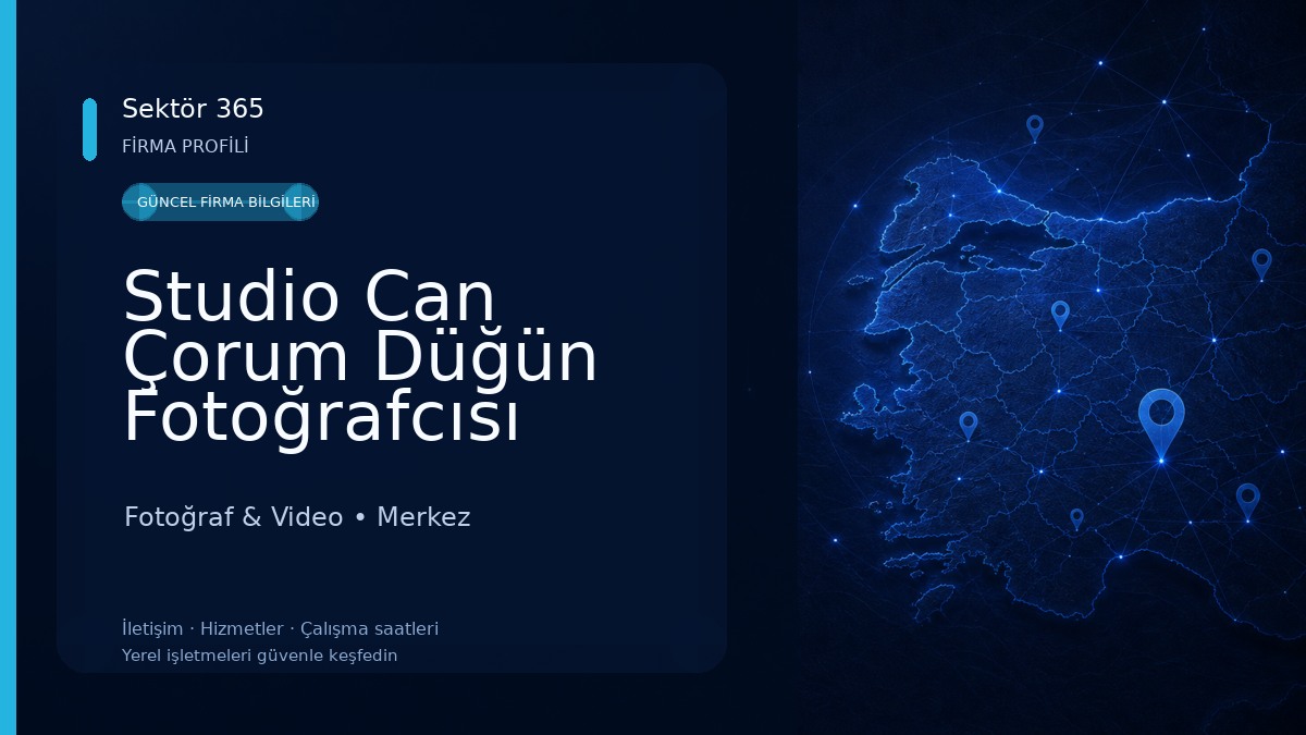 Studio Can Çorum Düğün Fotoğrafcısı 