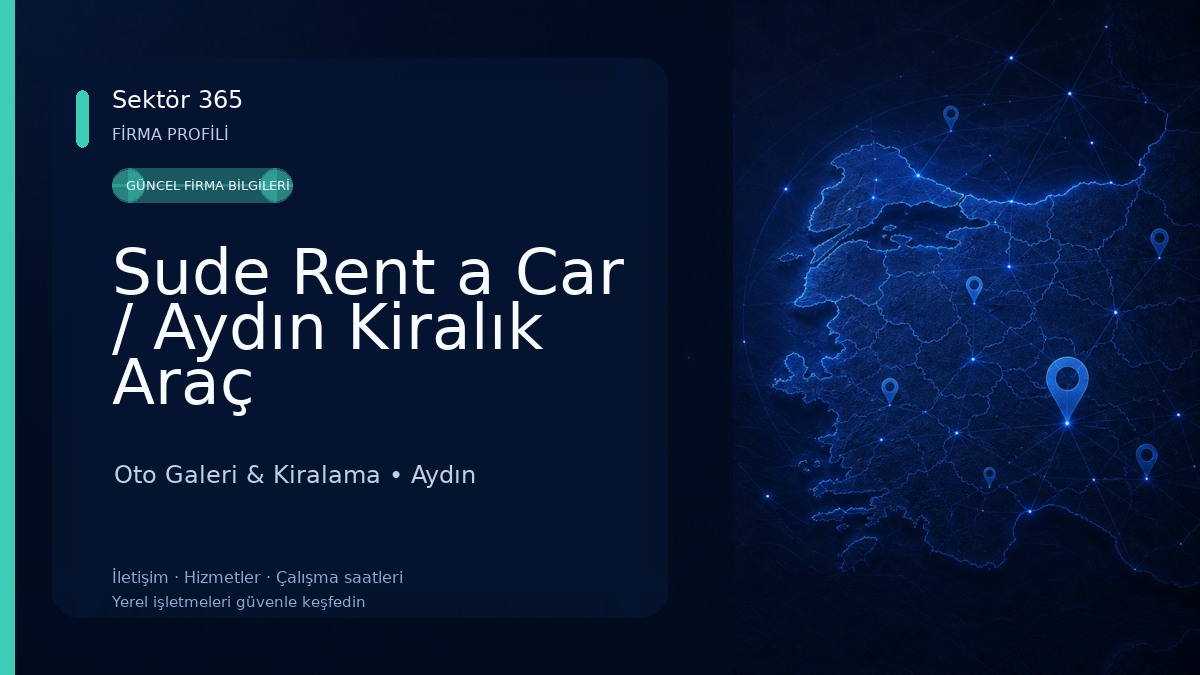 Sude Rent a Car / Aydın Kiralık Araç 
