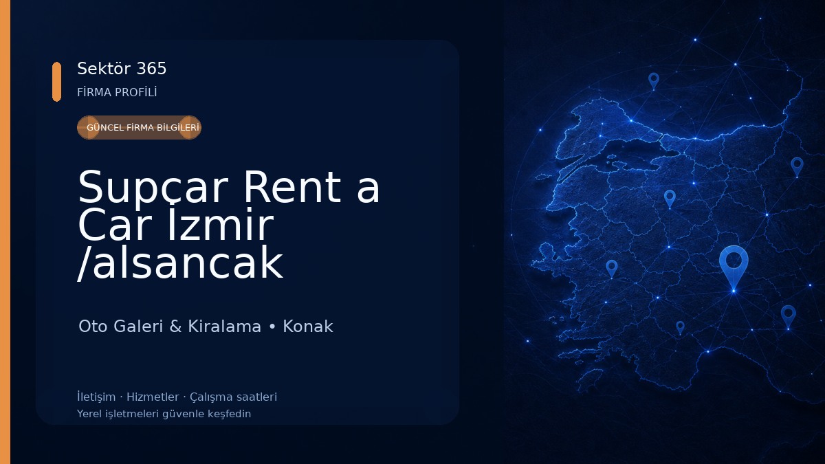 Supcar Rent a Car İzmir /alsancak