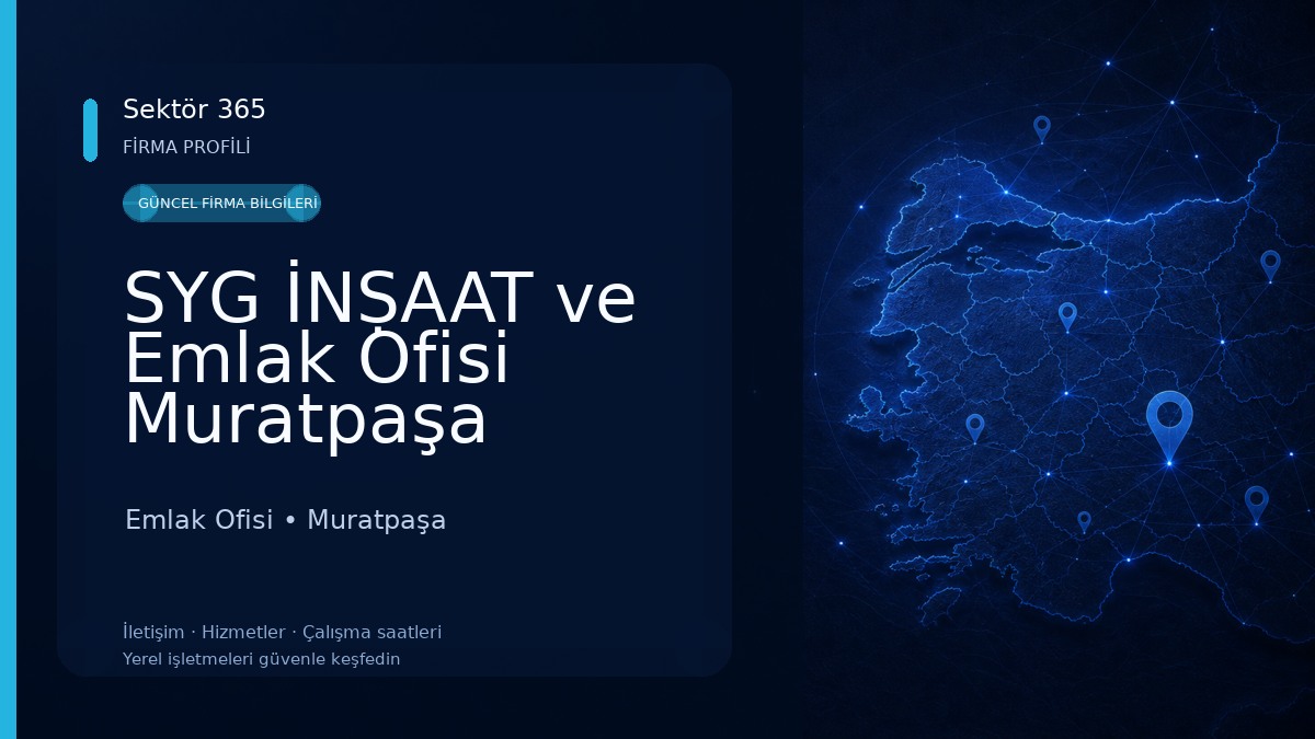 SYG İNṢAAT ve Emlak Ofisi Muratpaşa
